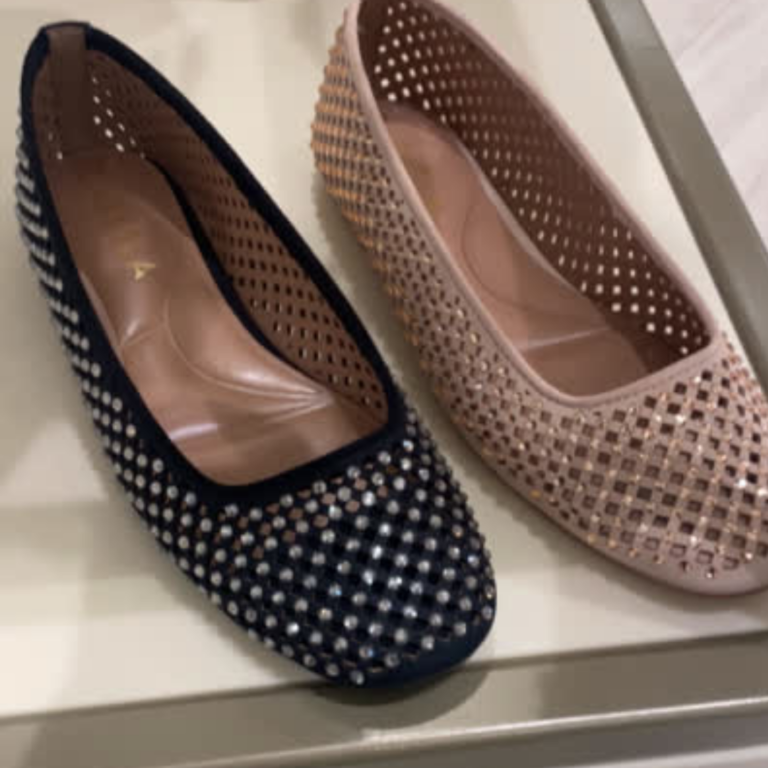 Show off your pedicure this summer with the mesh ballet flats